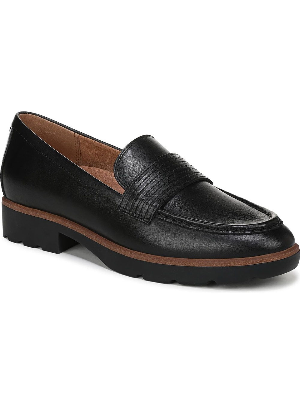 Vionic Corinne black leather loafers 7.5